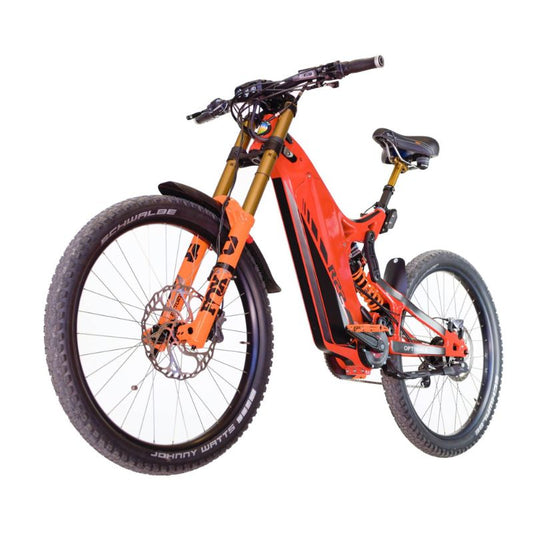 Optibike R22T Carbon Fiber Downhill eMTB Electric Bike Orange