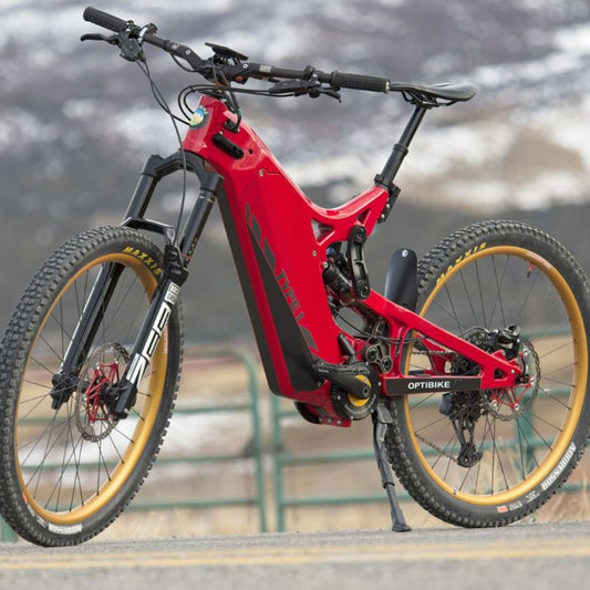 Optibike RIOT Class 1 eMTB Electric Bike Red